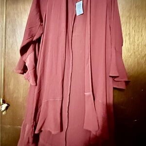 Torrid Full-Length Kimono Rust Color